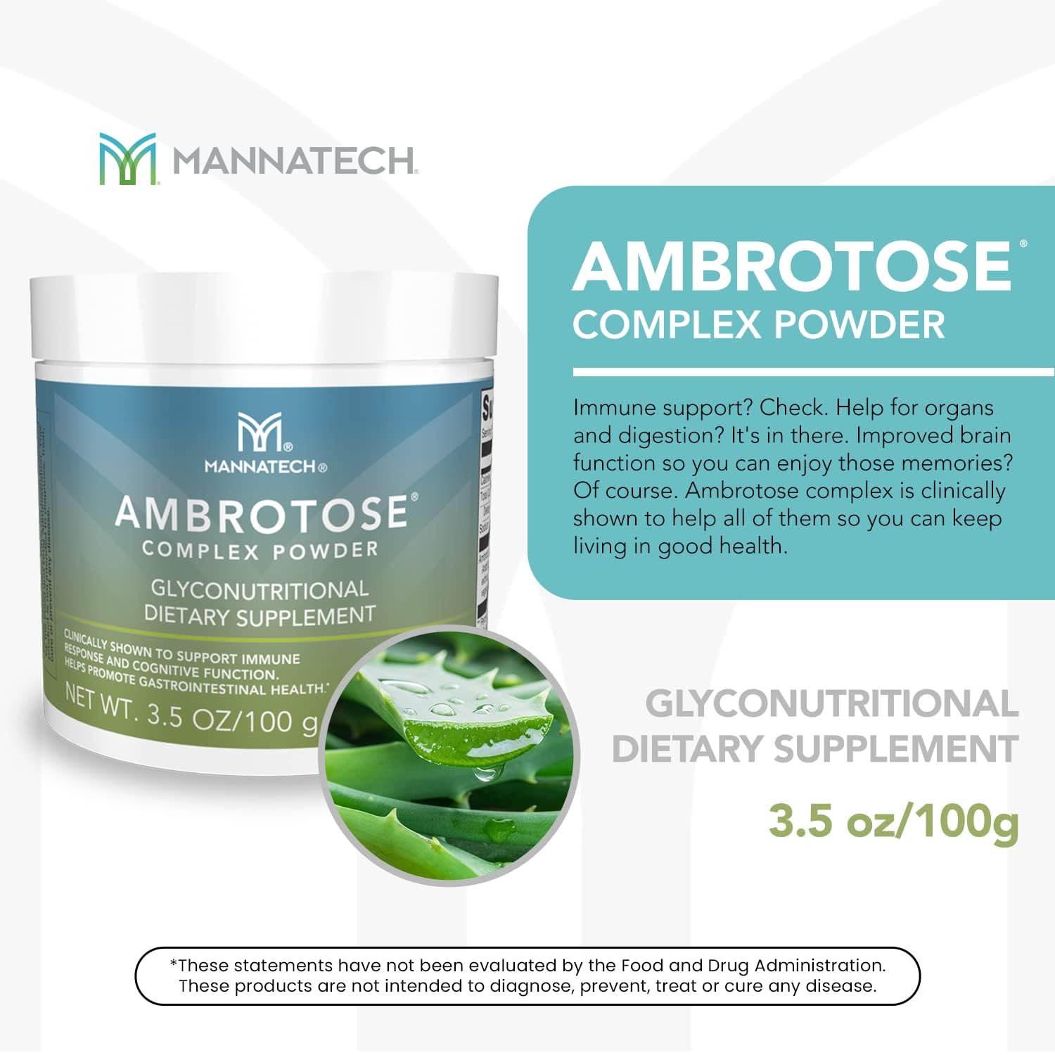 Utilisation quotidienne d'Ambrotose Complex pour le bien-être général et la digestion.