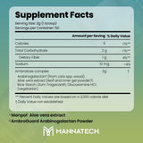 Ambrotose Complex: poudre glyconutriments pour favoriser la communication cellule-à-cellule.