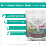 Mannatech OsoLean ingrédients et minéraux pour compléter l'apport nutritionnel.