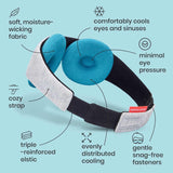 Masque Manta Sleep léger et portable, parfait pour la détente rapide à la maison ou en voyage.