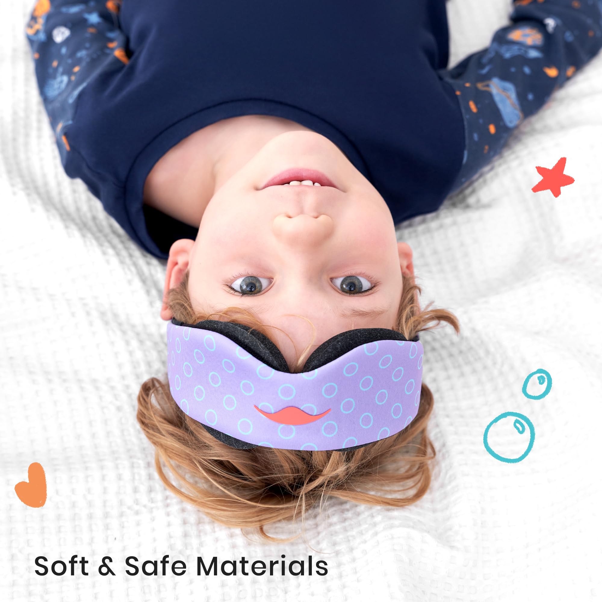 Masque lavable en machine pour enfant Periwinkle Manta Sleep.