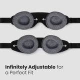Ajustement personnalisé du masque Manta Slim pour s'adapter à chaque position nocturne.
