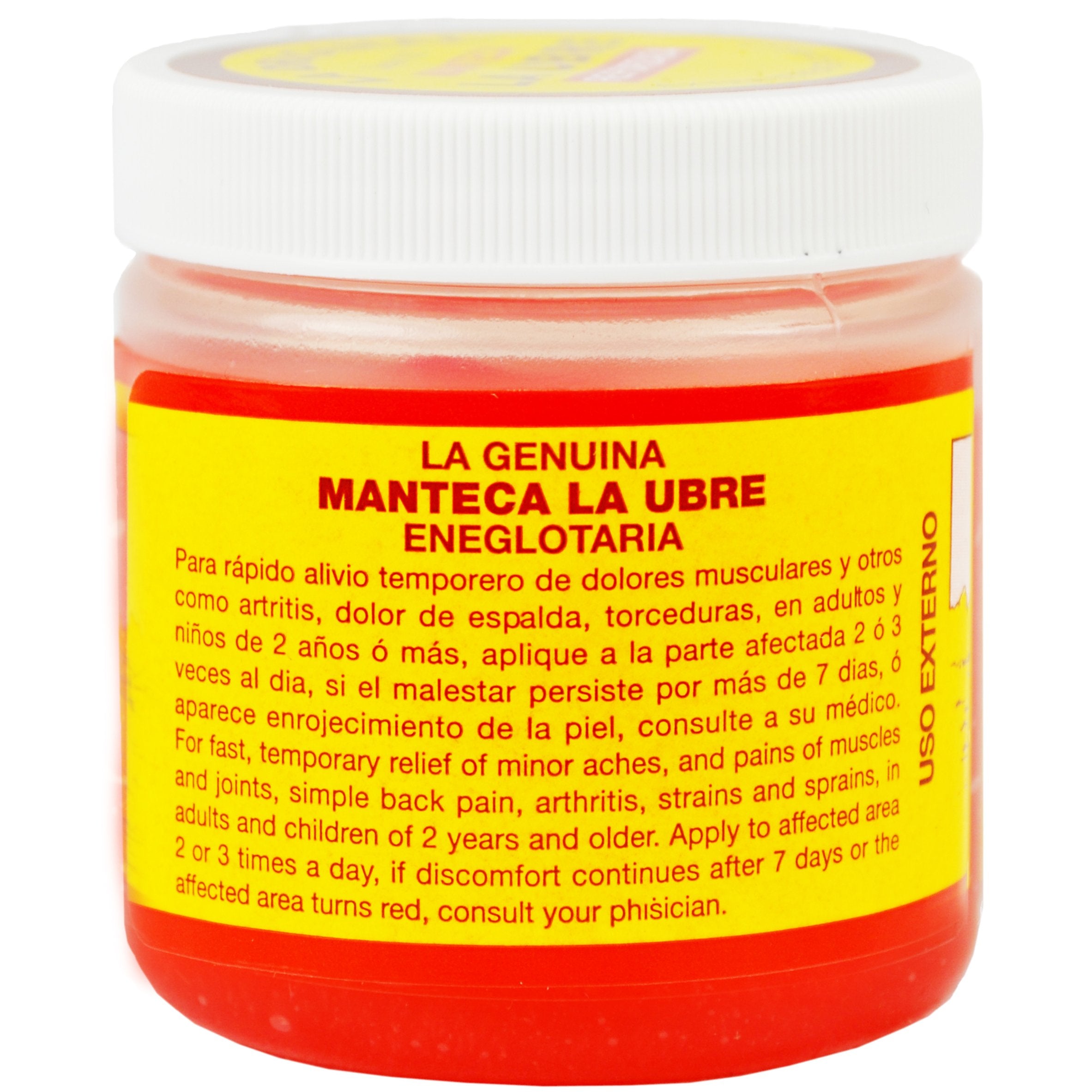 MANTECA Ubre Rouge – emballage carton présentant le produit pour usage domestique.