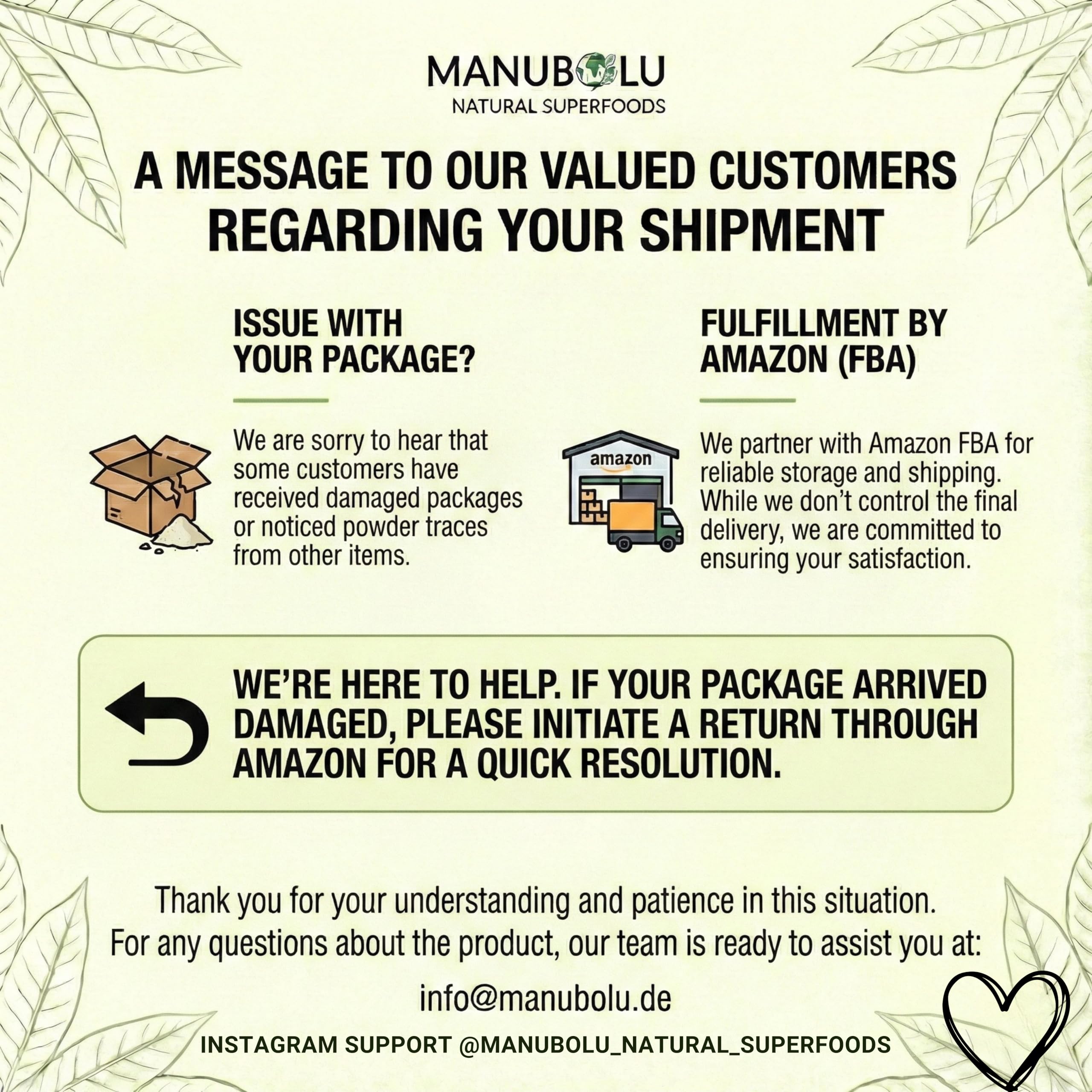 Emballage Poudre Banane Verte Manubolu, sans additifs et sans OGM.