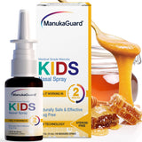 ManukaGuard Kids Spray nasal, bouteille: soutien possible pour le confort nasal des enfants.