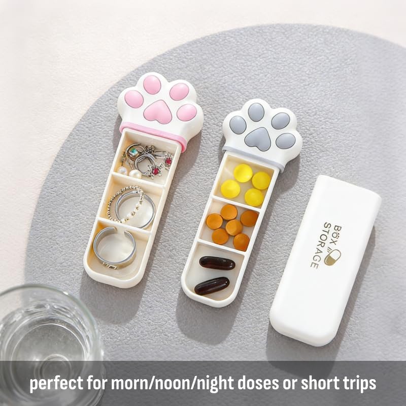 Maobuli étui pilules rose doté d’un joint silicone étanche.