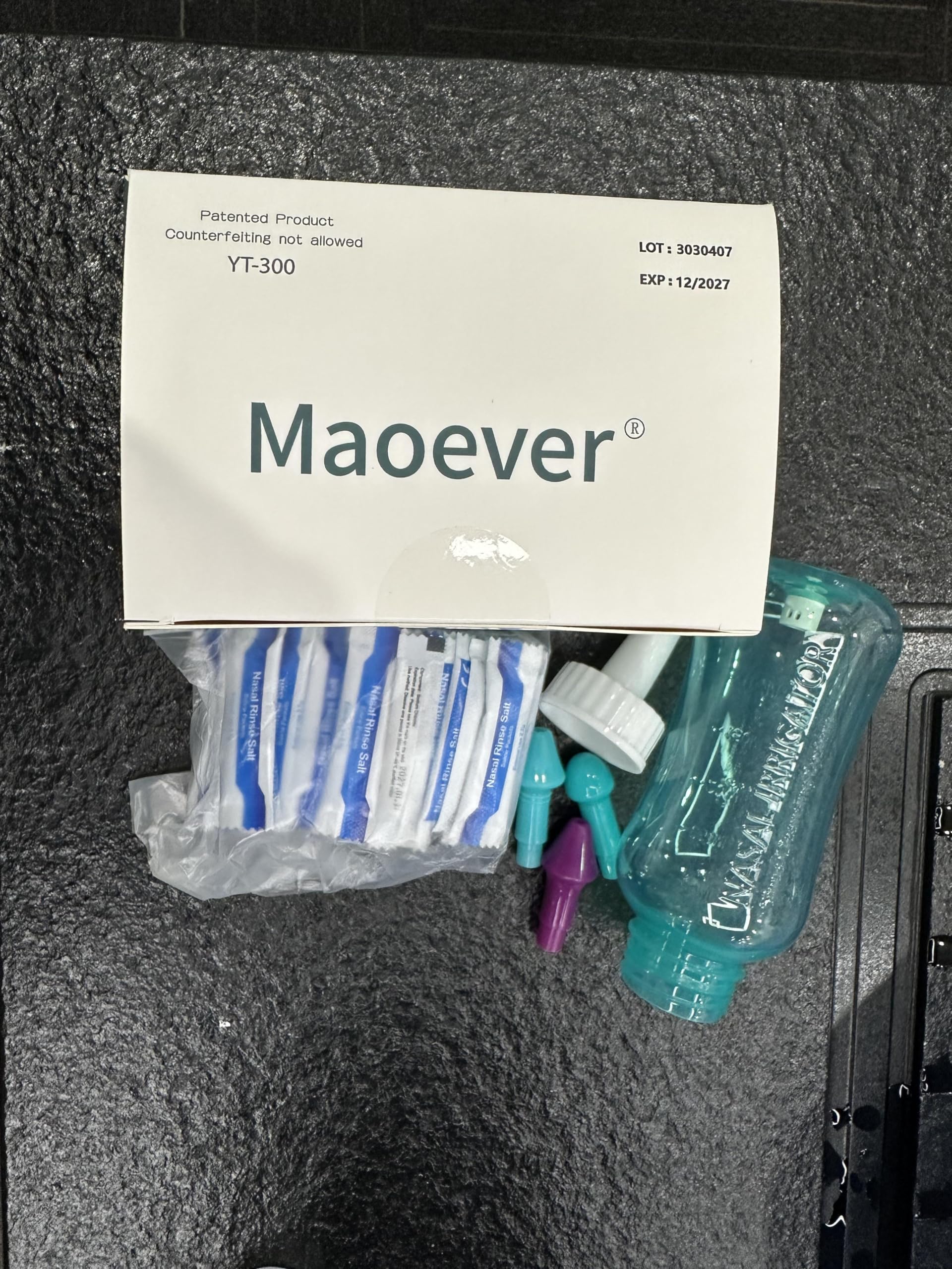 MAOEVER Emballage complet avec sachets et accessoires.