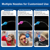 MAOEVER Neti Pot BPA-free en PP sans odeur, rinçage durable.