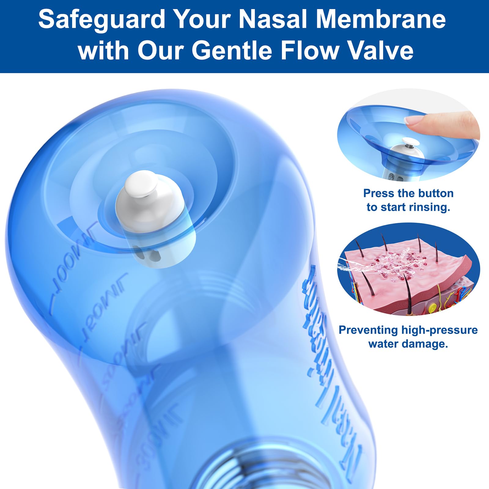 MAOEVER Neti Pot utilisation quotidienne simple sans piles.