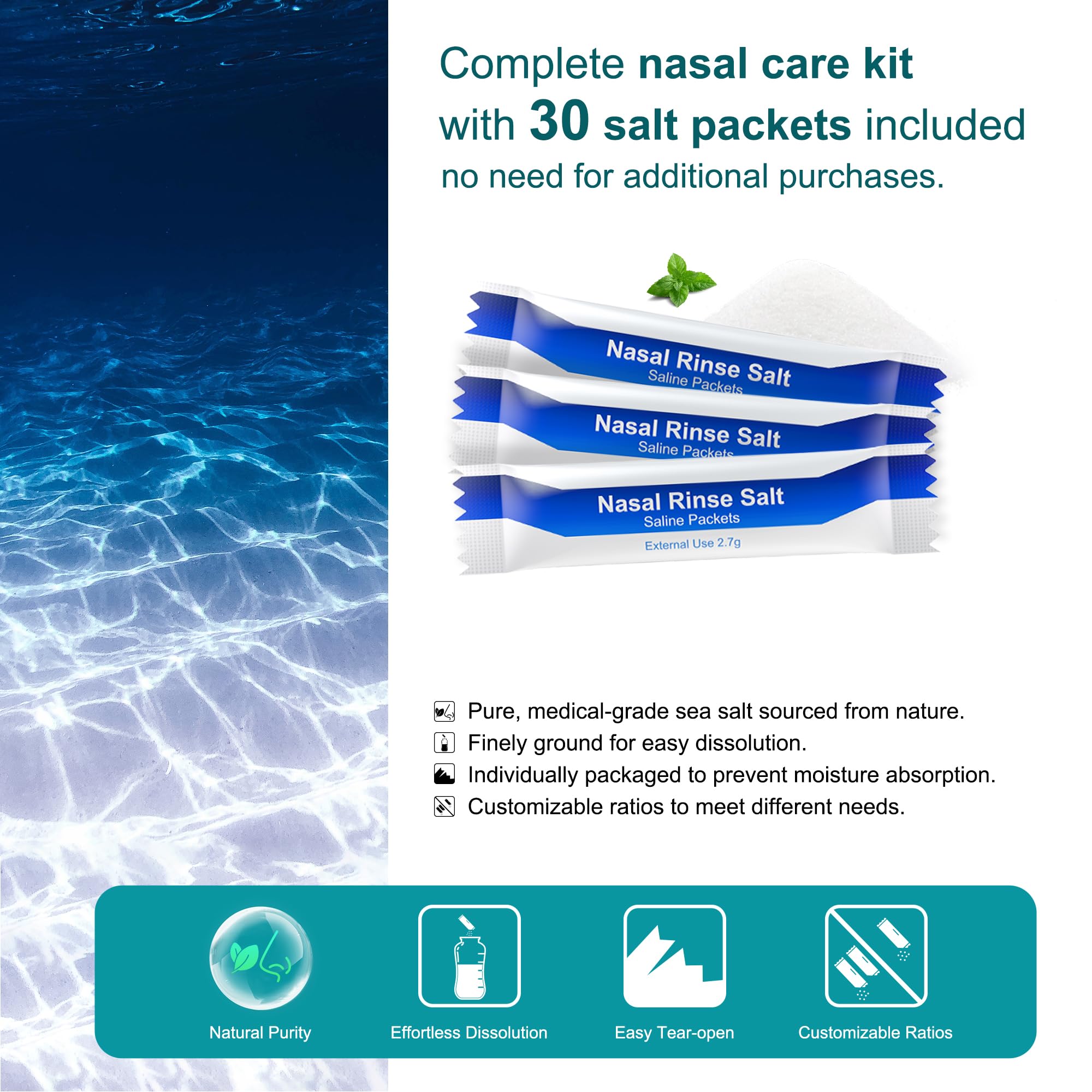 MAOEVER Sachets sel inclus, coffret pratique.