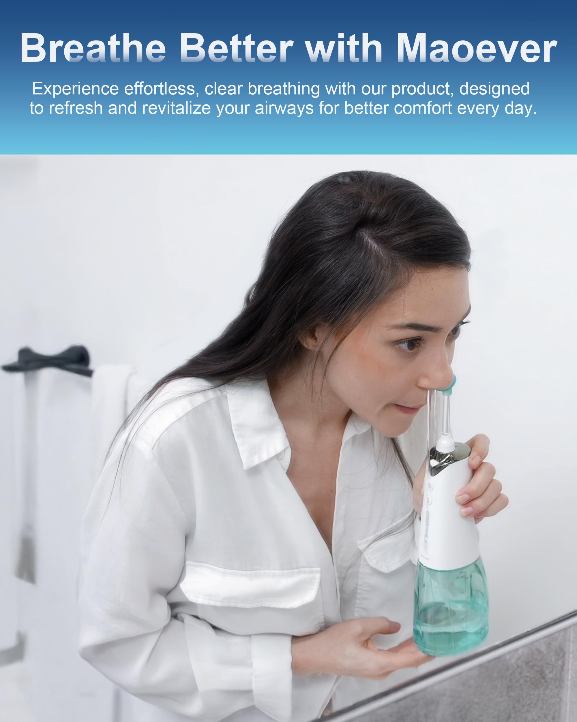 MAOEVER IPX7 étanche, utilisation sécurisée sous la douche.