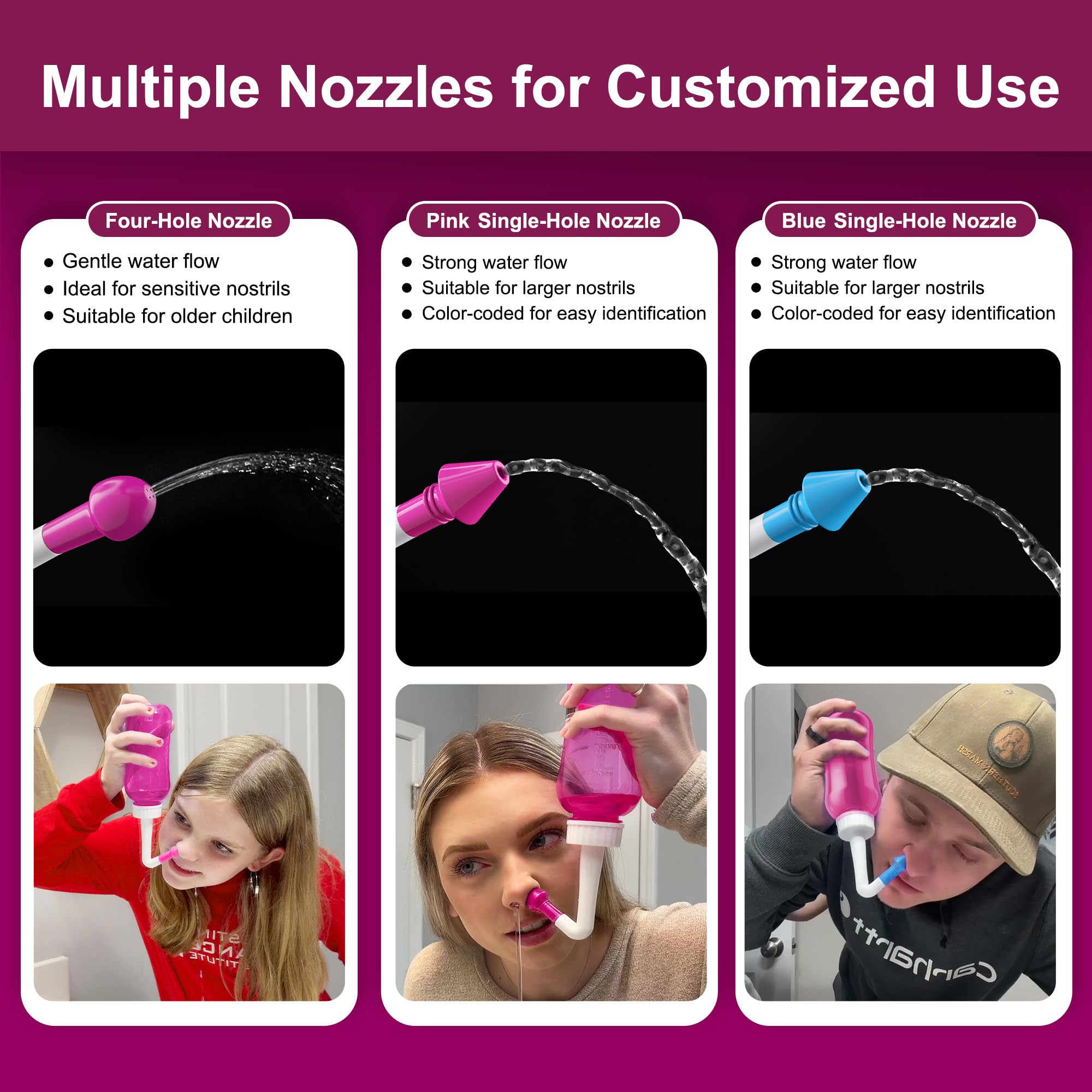 Thermomètre autocollant rose MAOEVER, utile pour suivre votre confort nasal