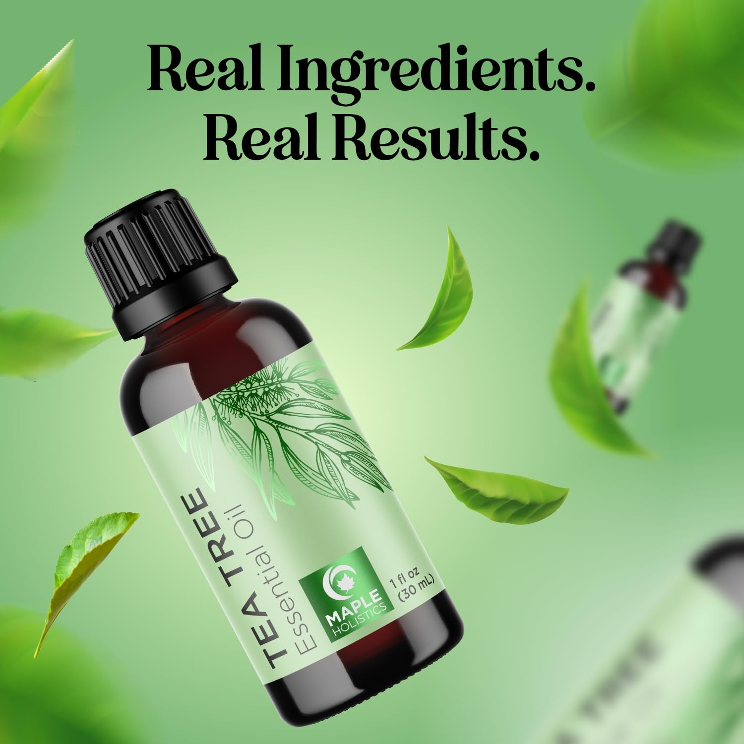 Maple Holistics huile arbre à thé pour diffuseur parfum léger.