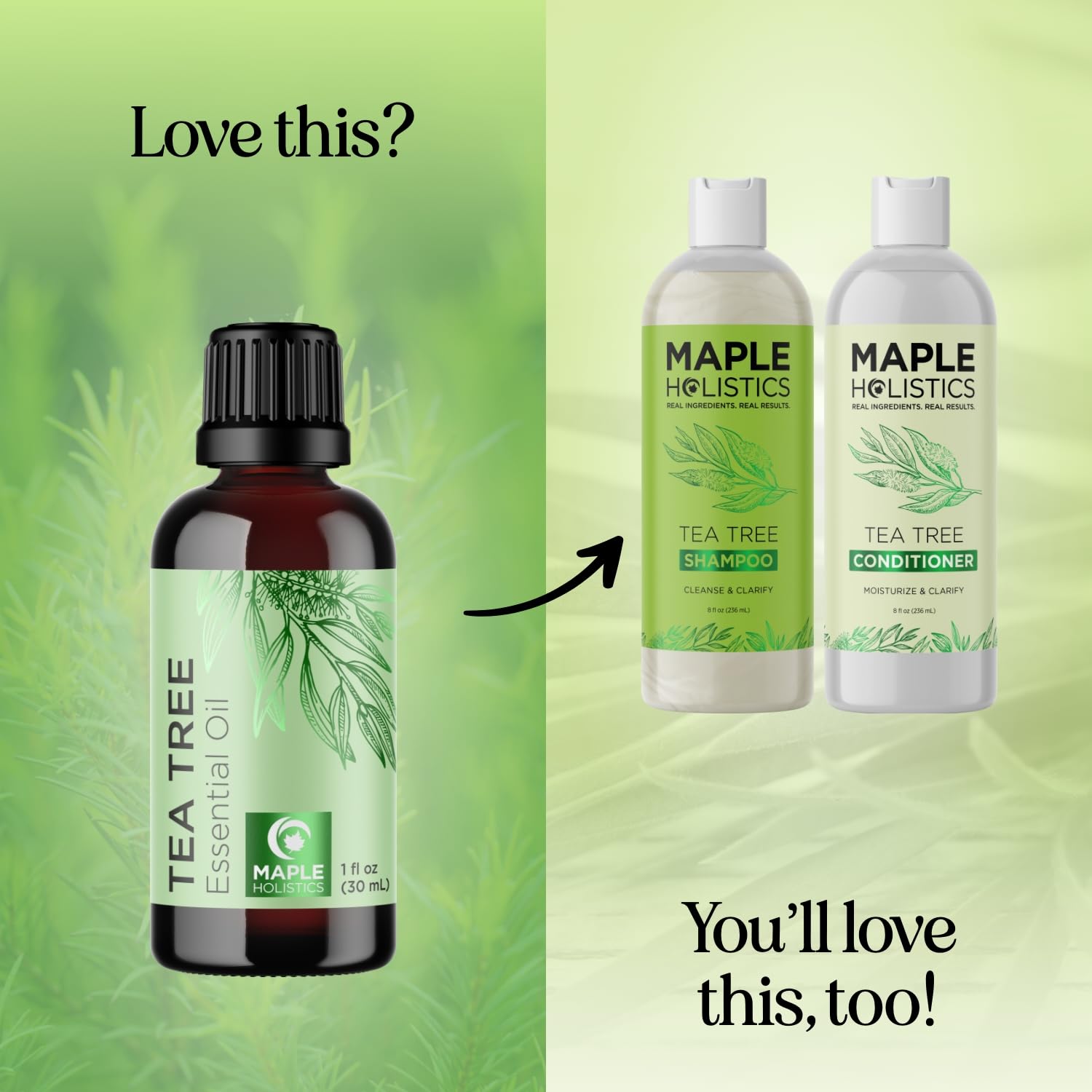 Maple Holistics huile arbre à thé ongles purifiant et revitalisant.