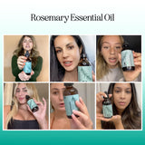 Huile essentielle romarin Maple Holistics sur cheveux et cuir chevelu
