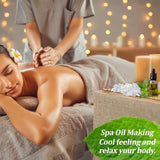 Massage corporel avec cristaux menthol MAQIHAN pour une sensation rafraîchissante.