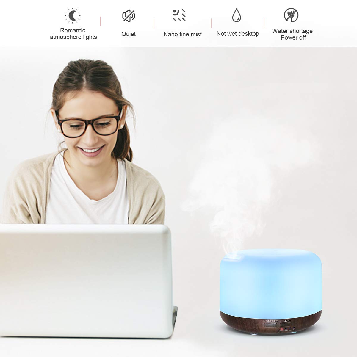 Marchred télécommande: contrôler à distance le diffuseur et les DEL.