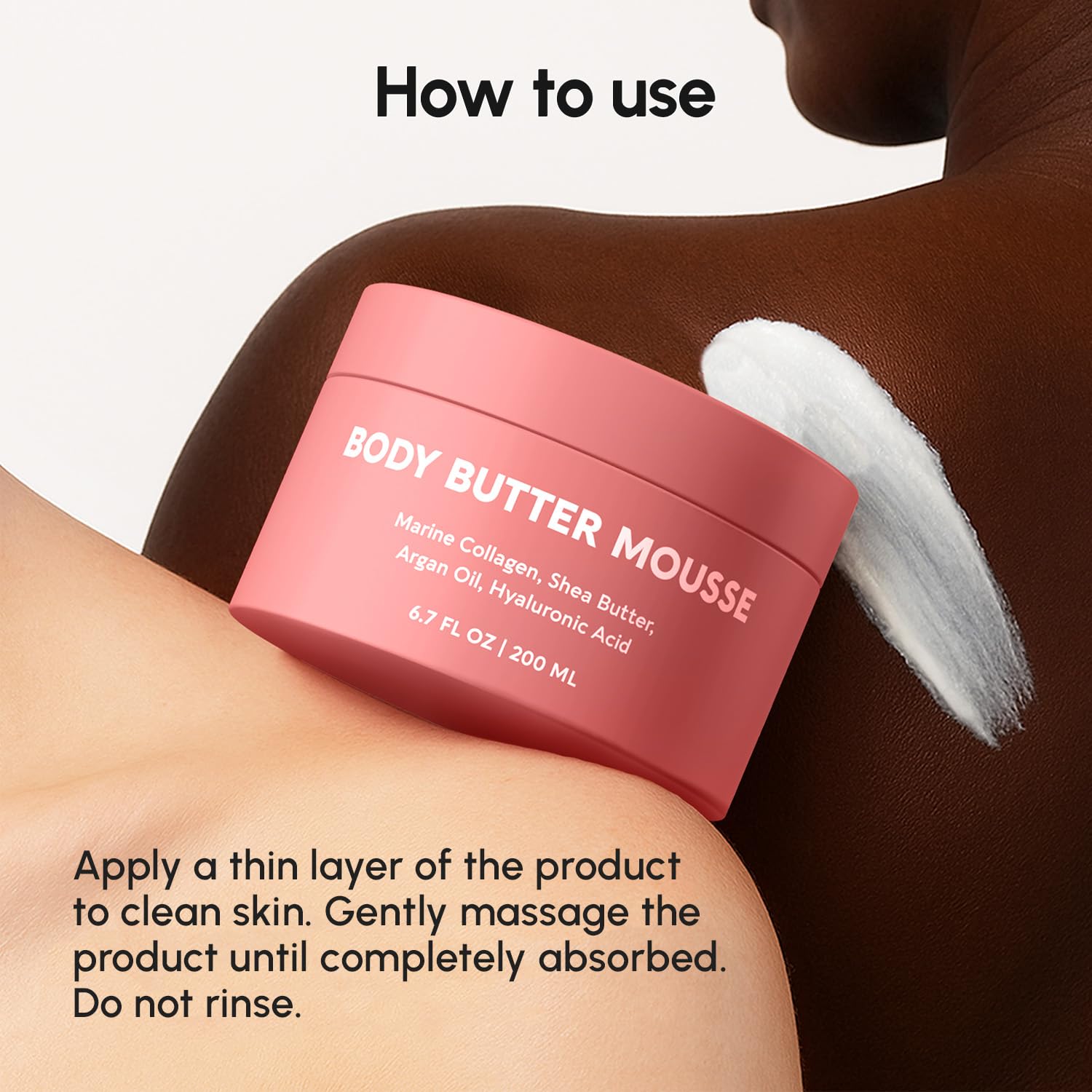 MAREE Beurre corporel – Utilisation quotidienne après la douche pour peau douce.