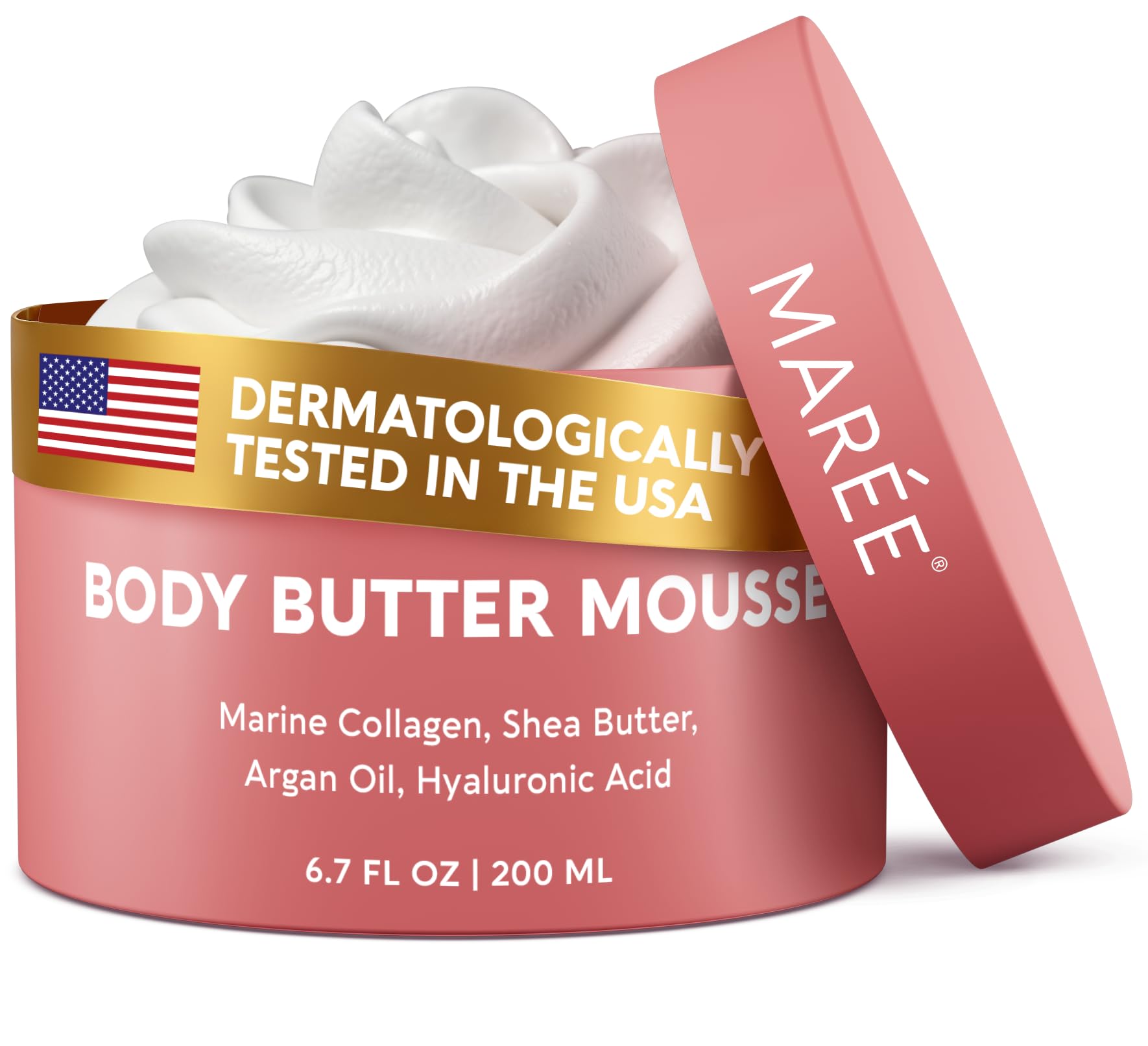MAREE Beurre corporel – Texture légère qui pénètre rapidement pour une peau hydratée.