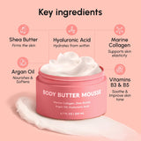 MAREE Beurre corporel – Texture mousse aeree prête à fondre sur la peau.