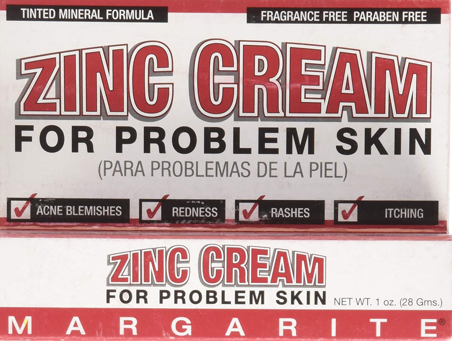 Crème zinc Margarite en pot, texture douce prête à apaiser irritations et rougeurs.
