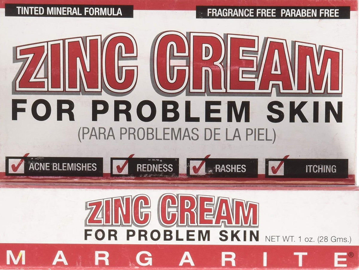 Crème zinc Margarite en pot, texture douce prête à apaiser irritations et rougeurs.