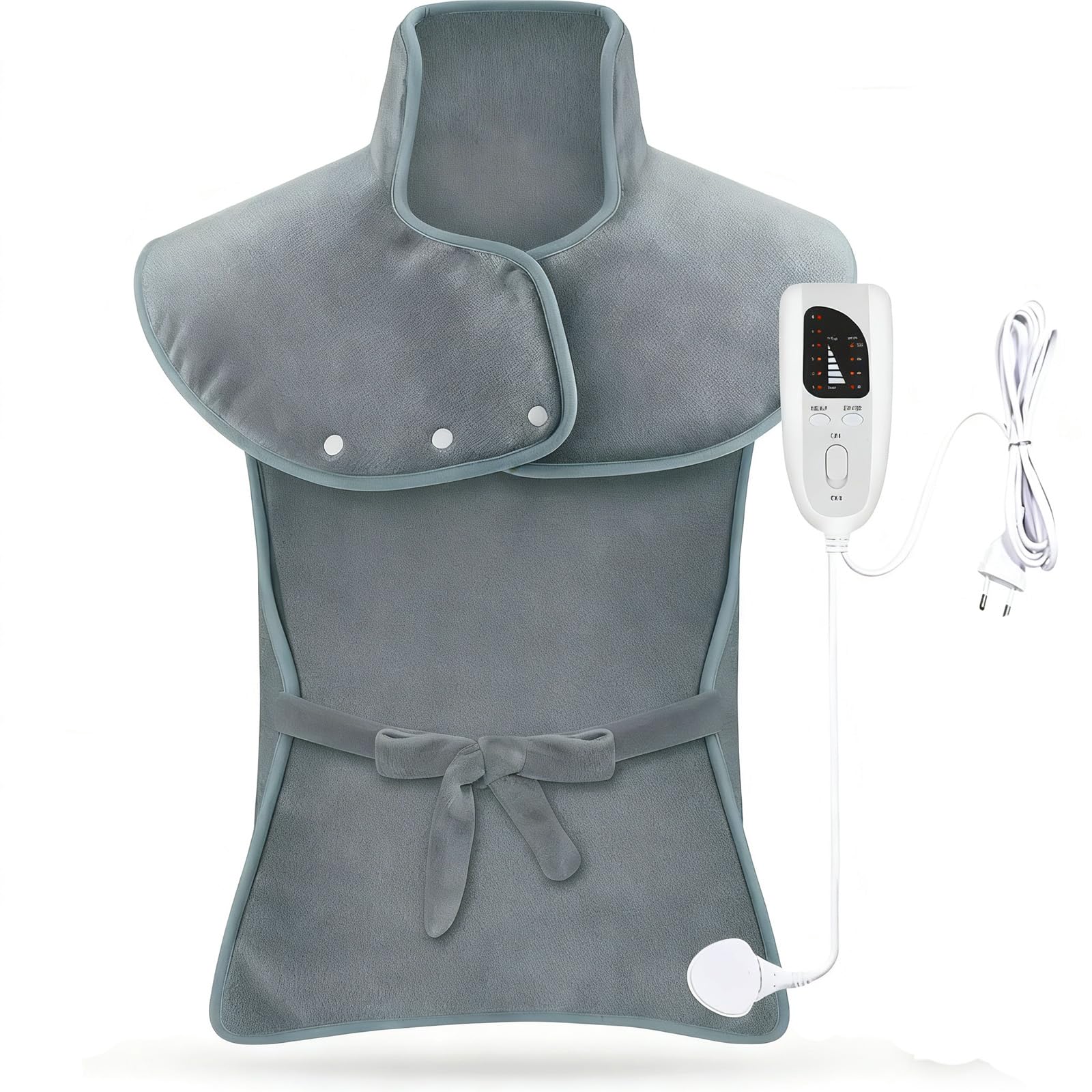 MargGona coussin chauffant grande taille pour dos et épaules, chaleur enveloppante