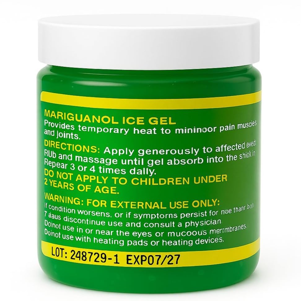 Conditionnement Mariguanol 4 onces pratique pour le sac de sport.