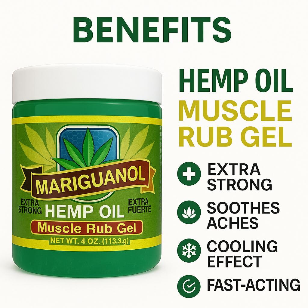 Mariguanol gel muscle, usage avant et après entraînement pour récupération.