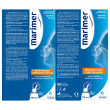 Pack de trois bouteilles Marimer 100 ml, pratique pour toute la famille.