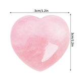 Marrywindix pierre cœur rose polie 30 mm, idéale pour méditation calme