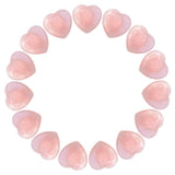 Marrywindix: pierre rose polie naturelle, parfaite pour la décoration et l'énergie posée.
