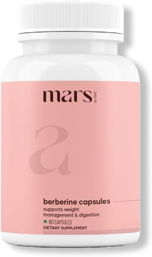 mars par GHC: capsules berbérine Himalayenne, soutien potentiel au bien-être digestif et métabolique.