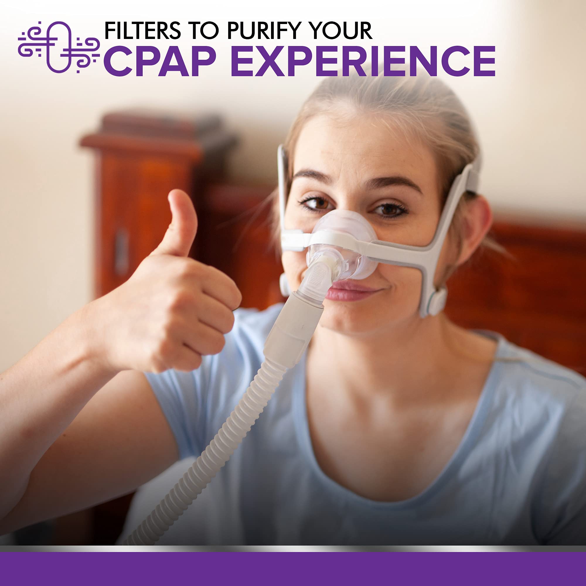 Filtre jetable MARS WELLNESS facile à remplacer pour CPAP/BiPAP.