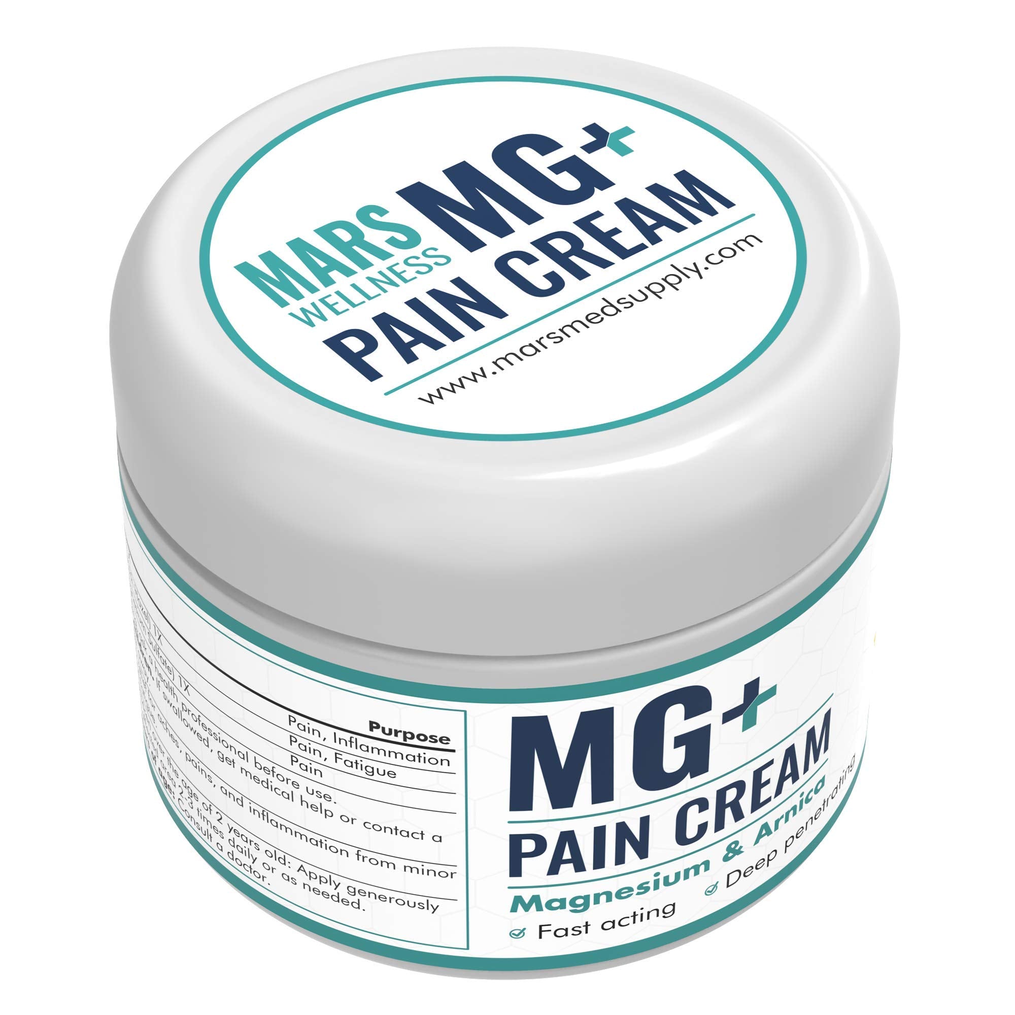 MG+ crème appliquée sur le poignet pour détendre les muscles et le confort.