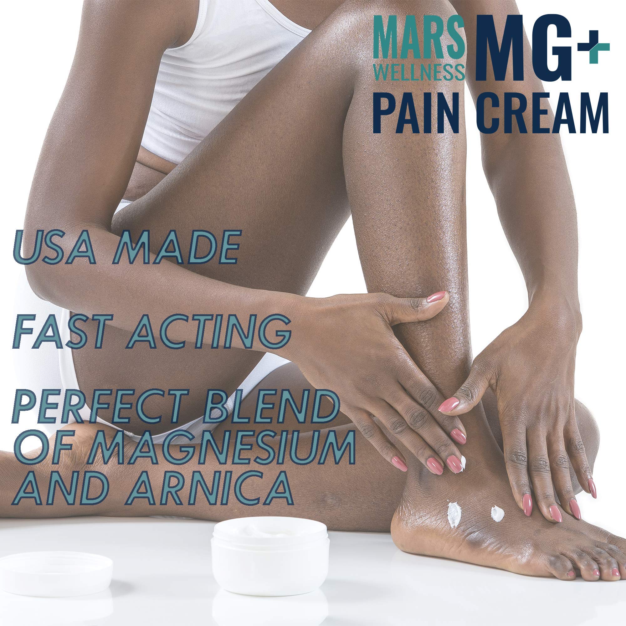 Pot 4 oz MG+ crème dans son emballage pratique.