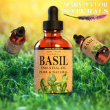 Mary Tylor Naturals huile basilic — pipette pratique pour doser en toute simplicité.