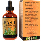 Sans pesticides — huile basilic Mary Tylor Naturals respecte vos préférences écologiques.
