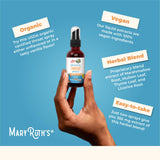MaryRuth's bouteille vanille organique, format 29 ml pratique