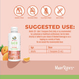 Étiquette MaryRuth's CoQ10, vegan et sans OGM.