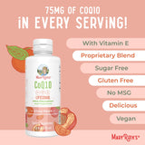 Flacon MaryRuth's CoQ10, 7,6 oz et 45 portions.