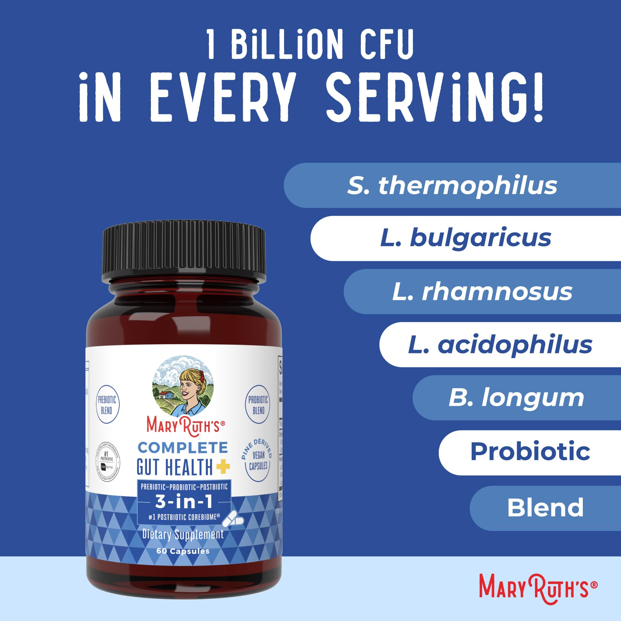 MaryRuth's Complete Gut Health+ garantie qualité via les installations BPF.