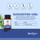 Gélules végétales MaryRuth's Complete Gut Health+ avec Corebiome et butyrate.
