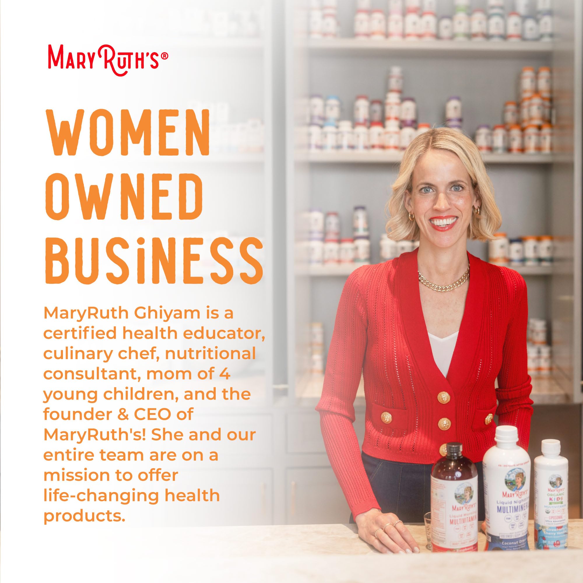 MaryRuth's D3 liquide – 30 portions pratiques et prêtes à l’emploi