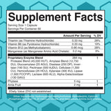 MaryRuth's enzymes digestives, capsules-véganes: dosage pratique avant chaque repas.