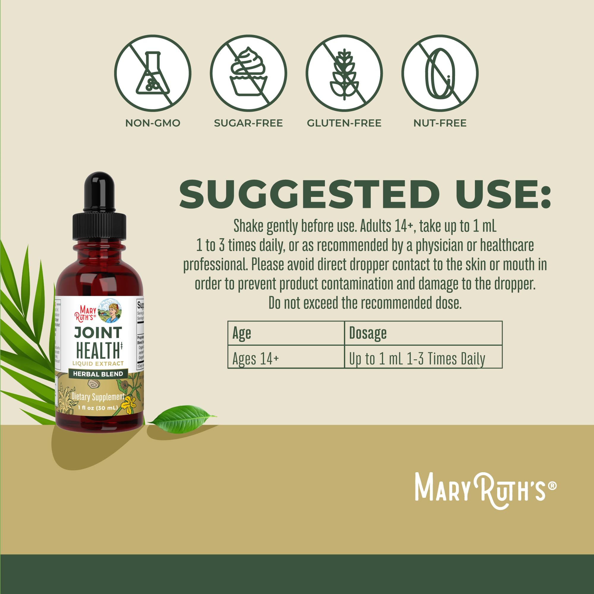 MaryRuth's Drops gingembre: arôme frais et intégration facile dans la routine.
