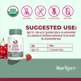 MARYRUTH'S Gomme Multivitamines Femmes – étiquette biologique et végan fiable.