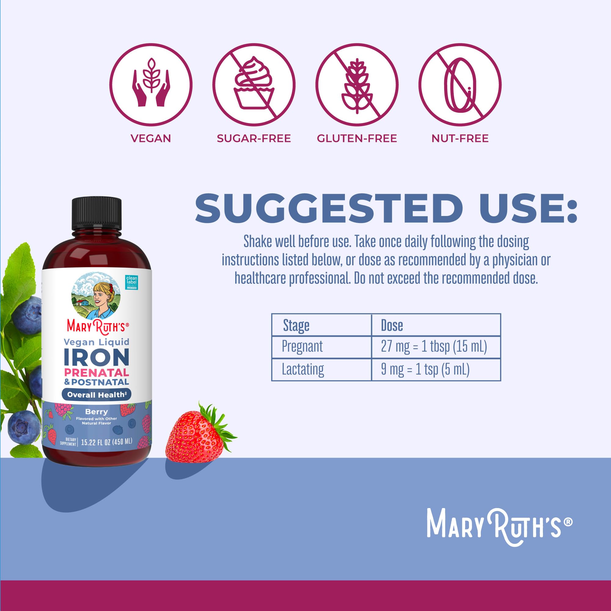 Fer Bisglycinate avec absorption améliorée pour une meilleure assimilation possible.