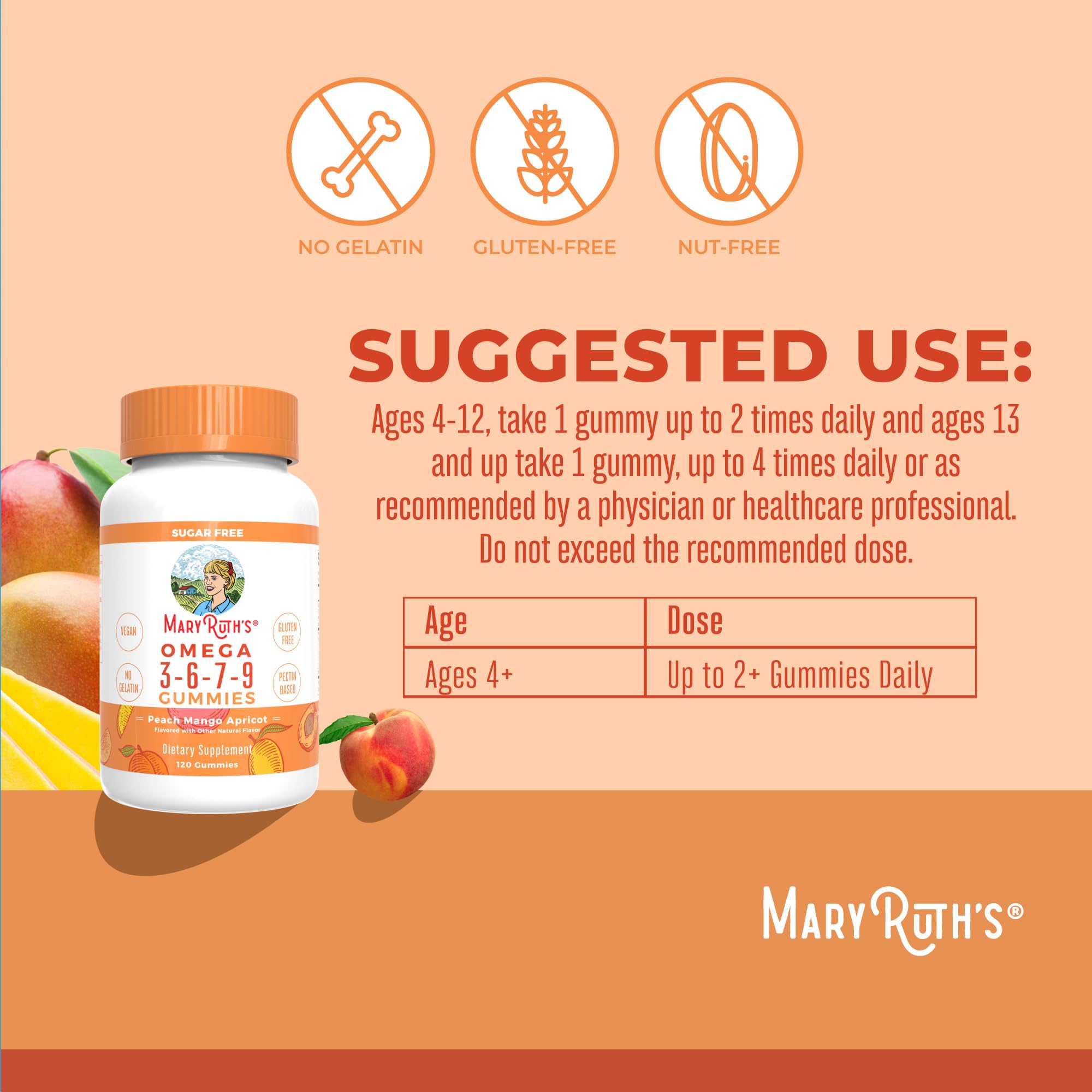 Gommes MaryRuth's argousier, flacon montrant l’effet bien-être potentiel pour la routine.