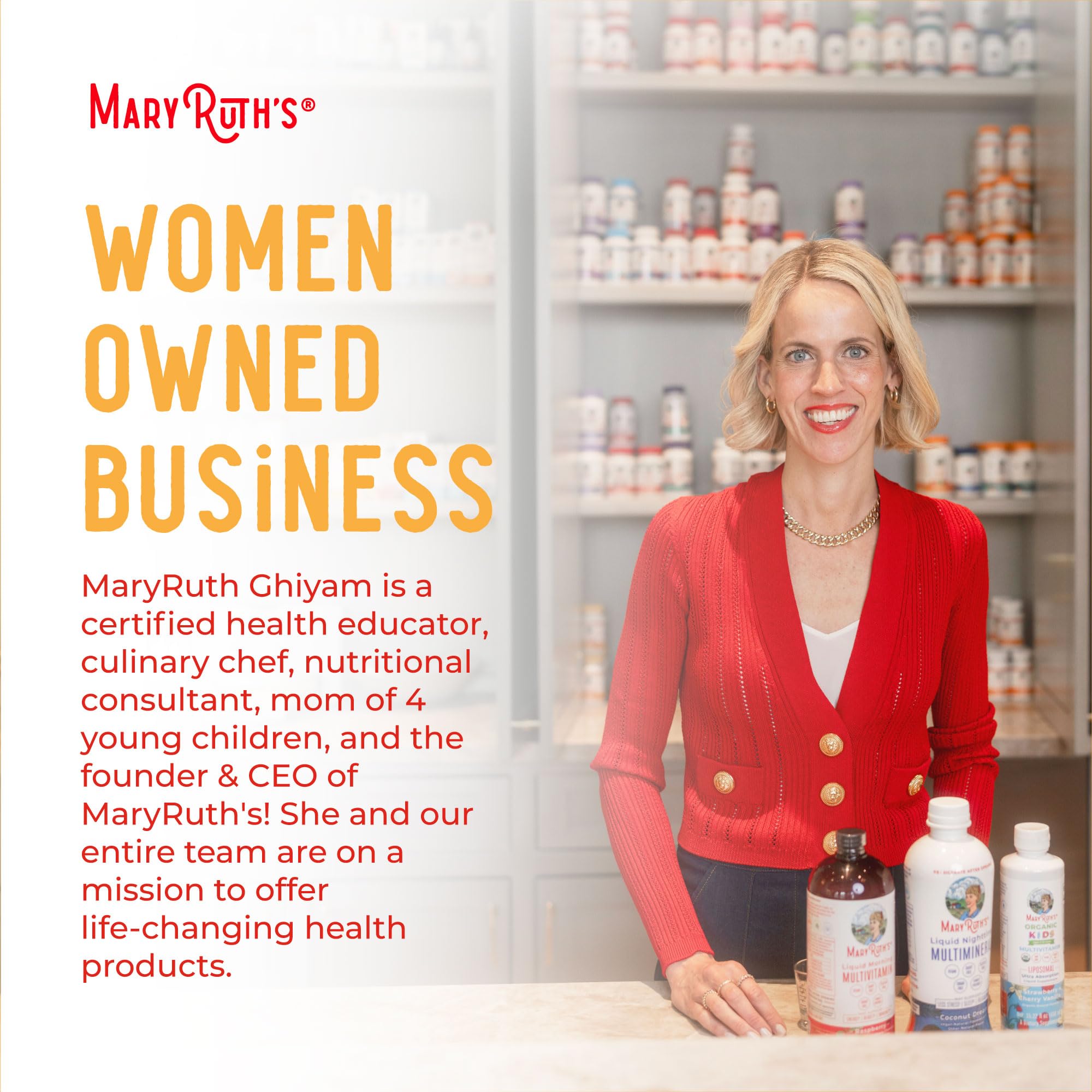 MaryRuth's gommes pour hommes, usage quotidien facile et agréable.